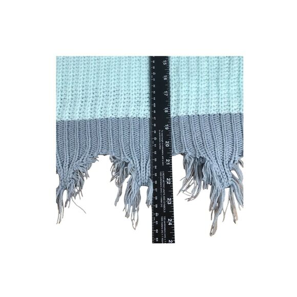 Miracle USA MULTI-COLOR BLOCK SWEATER Cotton V‎ Neck M/L - Picture 8 of 12